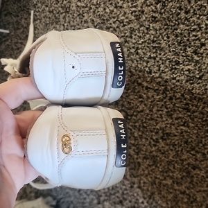 Cole Haan white leather sneakers